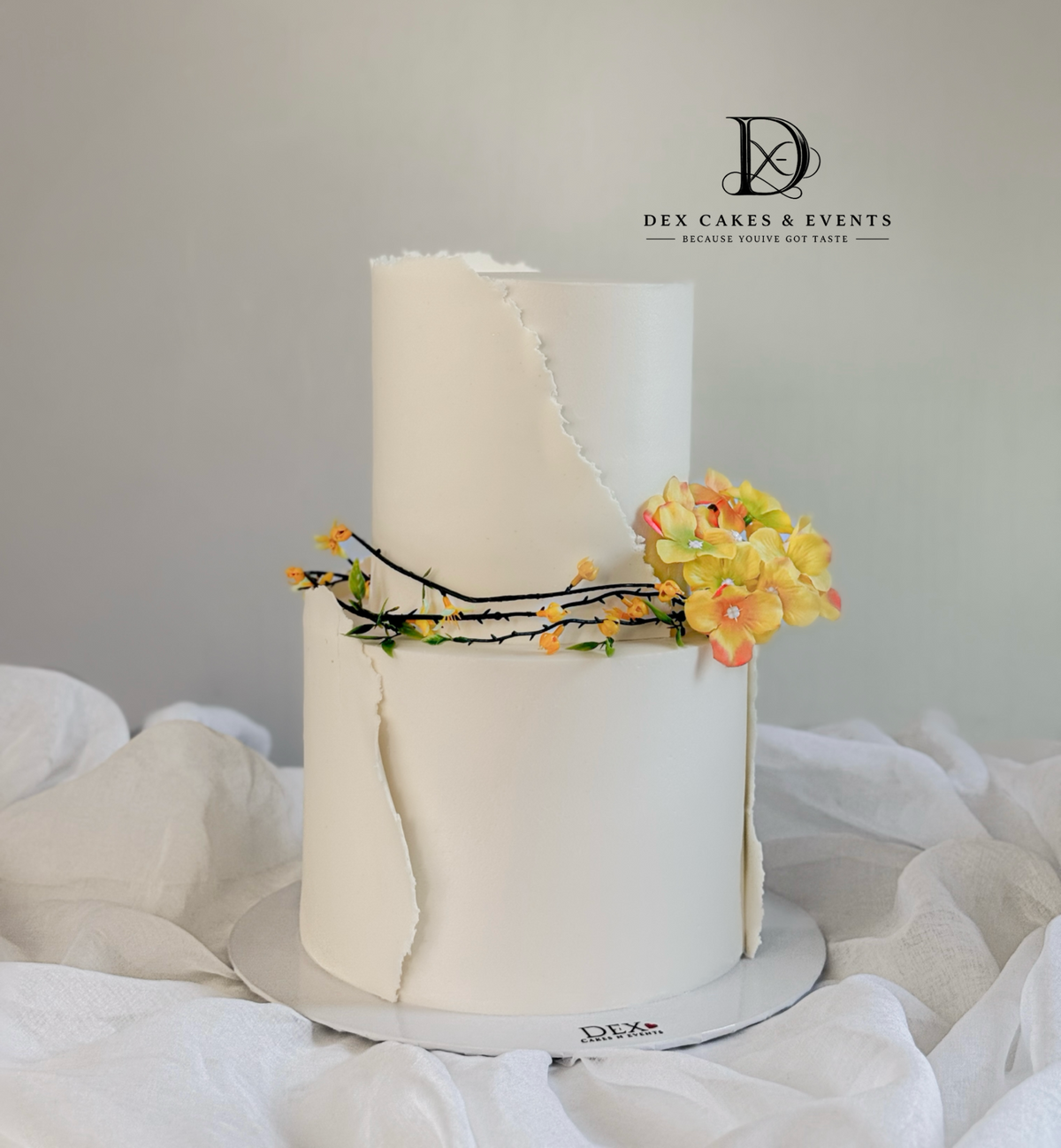 Modern Floral Crackle