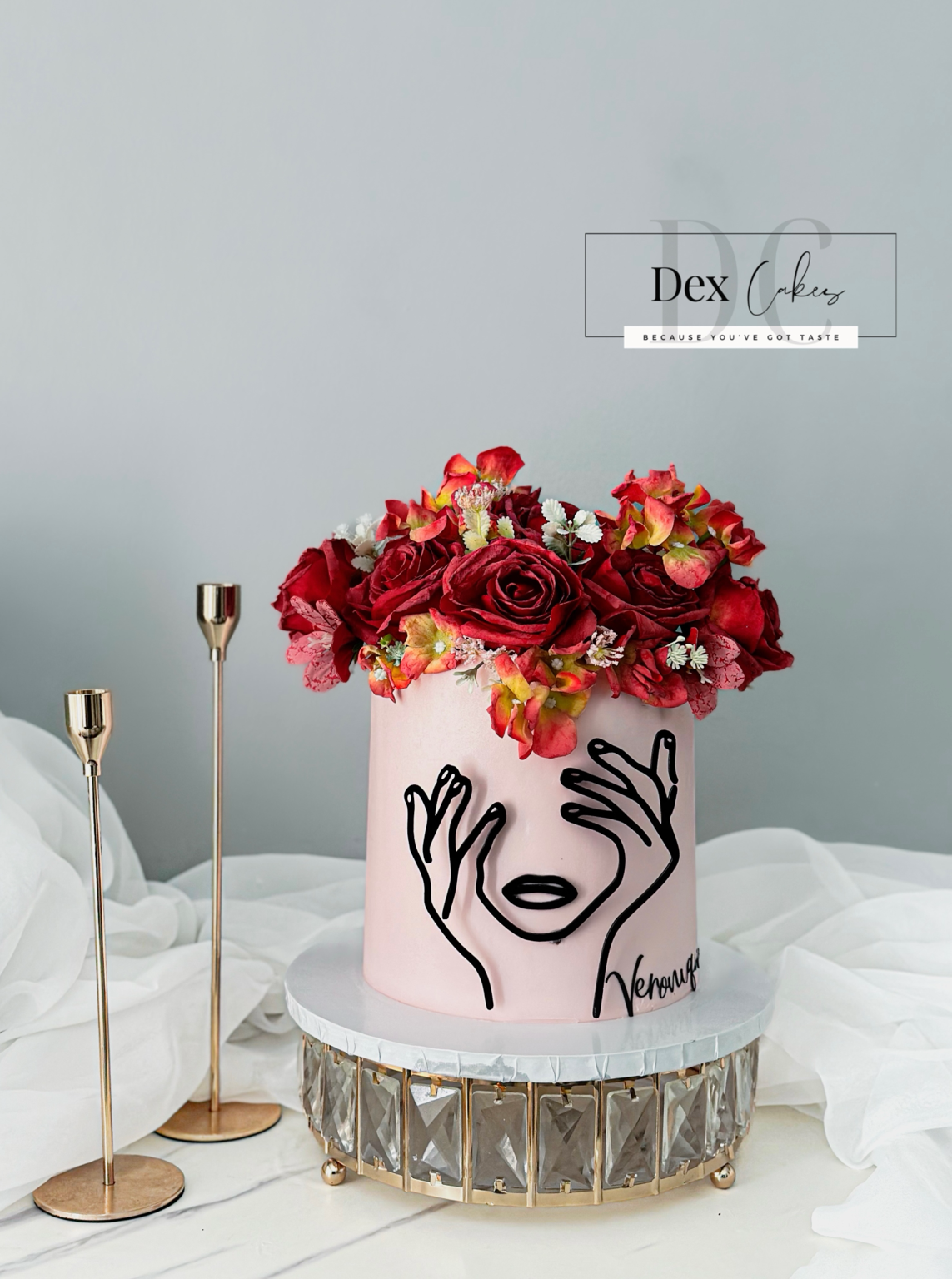 Floral Face Cake —18CM
