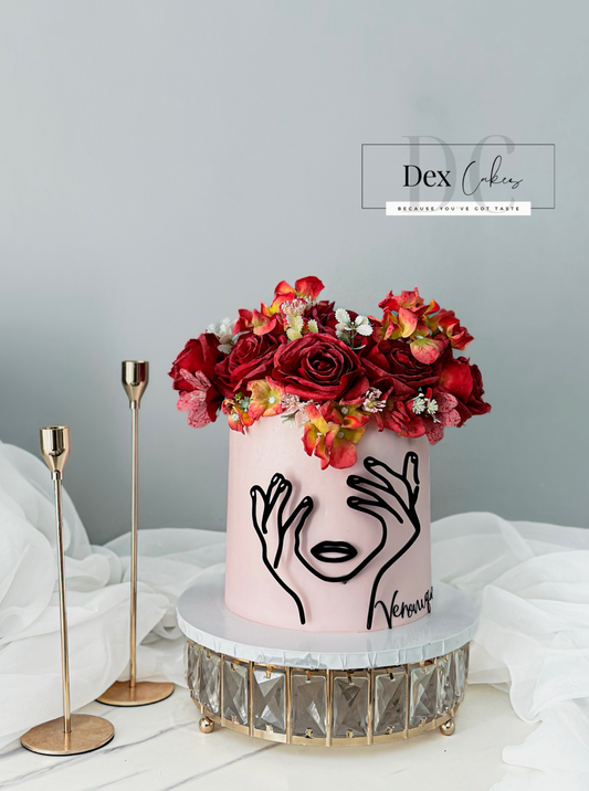 Floral Face Cake —18CM