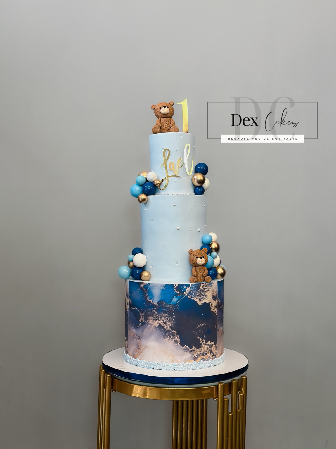 Teddy Bear Baby Cake