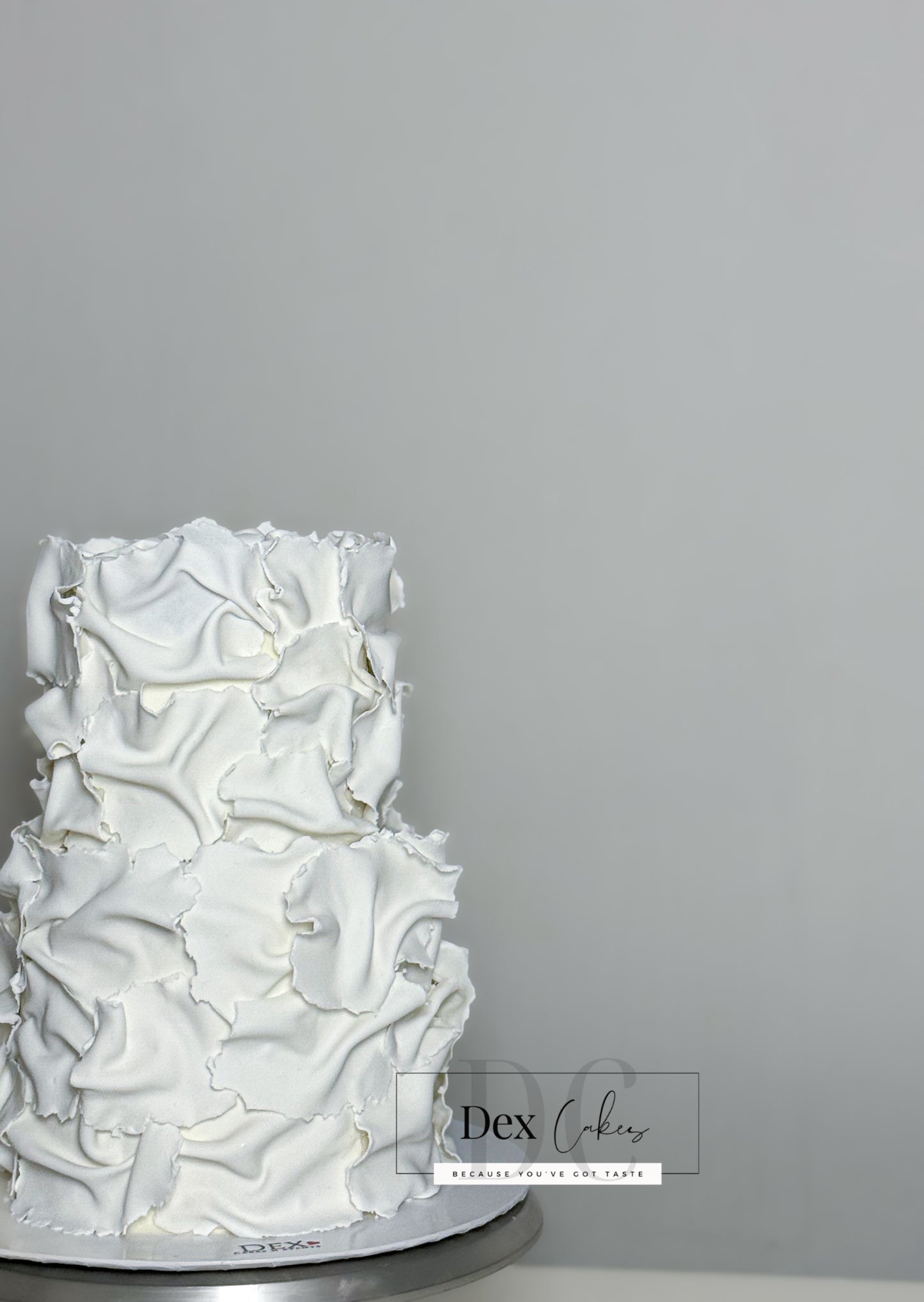 Luxury Textured Celebration Cake —2Tier
